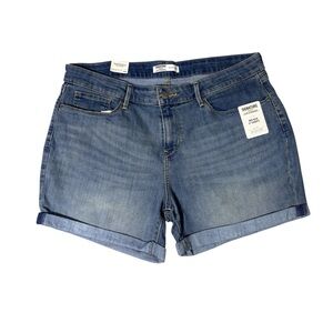 Signature women’s Gold by Levi’s Mid Rise 5” Denim Jean Shorts Size 16W